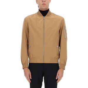 BOSS Men's Classic Bomber Jacket Men Beige Outerwear